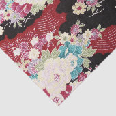 Papier Mousseline Japonais KIMONO Textile, Floret Motif (Détail)