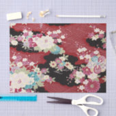 Papier Mousseline Japonais KIMONO Textile, Floret Motif (Artisanat)
