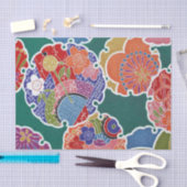 Papier Mousseline Japonais KIMONO Textile, Floret Motif (Artisanat)