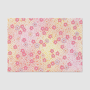 Papier Mousseline Japonais KIMONO Textile, Motif de fleurs de cerisi