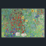 Papier Mousseline Jardin Agricole Gustav Klimt Avec Peinture De Fleu<br><div class="desc">Jardin De La Ferme Gustav Klimt Avec Fleurs De Soleil Floral Vintage Art Nouveau Peinture</div>