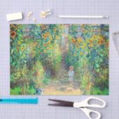 Papier Mousseline Jardin aux fleurs de Monet (Artisanat)
