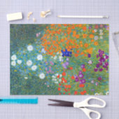 Papier Mousseline Jardin aux fleurs Gustav Klimt (Artisanat)