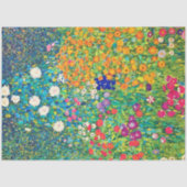 Papier Mousseline Jardin aux fleurs, Gustav Klimt (Recto)