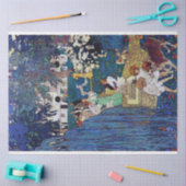 Papier Mousseline Jardin avec chien et chat, Jessie Willcox Smith (Artisanat)