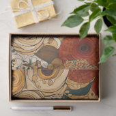 Papier Mousseline Jardin Boho d'or Floral (Cadeau)