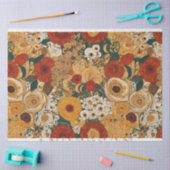 Papier Mousseline Jardin Boho d'or Floral (Artisanat)