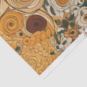 Papier Mousseline Jardin Boho d'or Floral (Détail)