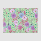 Papier Mousseline Jardin d'aquarelle colorée Enchantant (Recto)