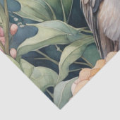 Papier Mousseline Jardin d'aquarelle Whimsical avec Décou d'oiseau u (Détail)