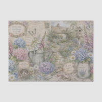 Jardin de cottage anglais vintage Hydrangeas Digit