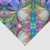 Papier Mousseline Jardin de Fleur sauvage de libellules Abstrait Flo (Détail)