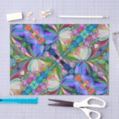 Papier Mousseline Jardin de Fleur sauvage de libellules Abstrait Flo (Artisanat)