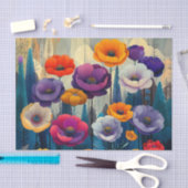Papier Mousseline Jardin de fleurs BMSC, V2 (Artisanat)