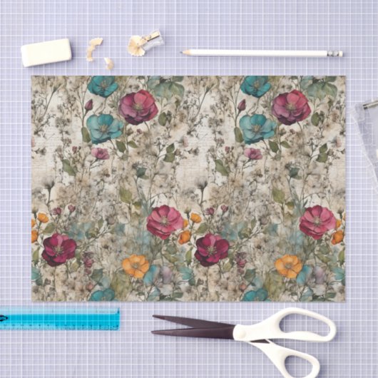 Papier Mousseline Jardin de la nostalgie (Artisanat)