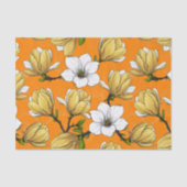 Papier Mousseline Jardin de Magnolia en jaune (Recto)