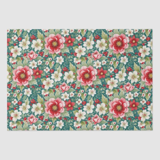 Papier Mousseline Jardin de Noël (Recto)