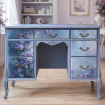 Jardin de papillons à la lavande au clair de lune