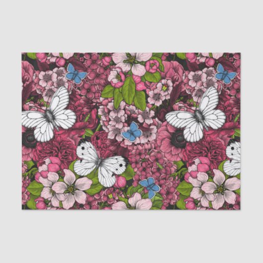 Papier Mousseline Jardin de printemps 2 (Recto)