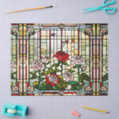 Papier Mousseline Jardin de Rose en verre de Faux pour fût de découp (Artisanat)