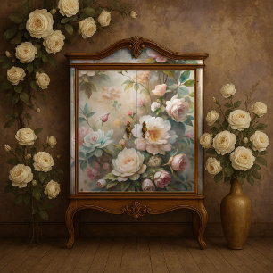 Papier Mousseline Jardin de roses rêve découpage