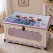 Jardin de tulipes lavande rosé découpage