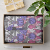 Papier Mousseline Jardin des colibris en rose et rose (Cadeau)