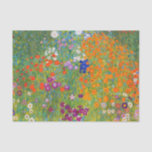 Papier Mousseline Jardin des fleurs par Gustav Klimt<br><div class="desc">Visitez mon magasin pour un design plus intéressant et plus de choix de couleurs => zazzle.com/colorfulworld*</div>