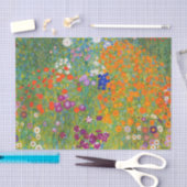 Papier Mousseline Jardin des fleurs par Gustav Klimt  (Artisanat)