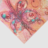 Papier Mousseline JARDIN DES OMBRES PERDUES -PLANTE PAPILLON Rose (Détail)