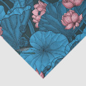 Papier Mousseline Jardin du lotus nocturne (Détail)