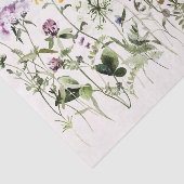 Papier Mousseline Jardin Fleur sauvage couleur aquarelle (Détail)