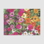 Papier Mousseline Jardin floral de Zinnia (Recto)