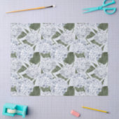 Papier Mousseline Jardin Floral d'Hydrangea Bleue (Artisanat)