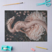 Papier Mousseline Jardin Floral Dragon Rose (Artisanat)