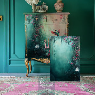 Papier Mousseline Jardin Floral Suspendu Éthéré et Brumeux