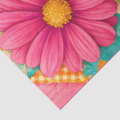 Papier Mousseline Jardin Patchwork – Floral Fantaisiste & Champignon (Détail)