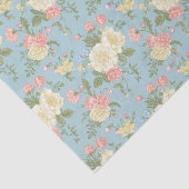 Papier Mousseline Jardin Peony motif floral (Détail)