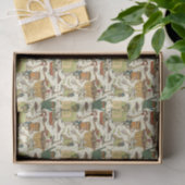 Papier Mousseline Jardin Rétro (Cadeau)