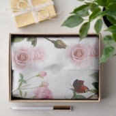 Papier Mousseline Jardin rose (Cadeau)