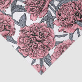 Papier Mousseline Jardin rose (Détail)