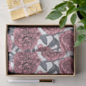 Papier Mousseline Jardin rose (Cadeau)