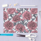 Papier Mousseline Jardin rose (Artisanat)