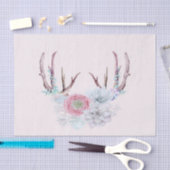 Papier Mousseline Jardin rose de Succulent de fleurs d'andouillers (Artisanat)