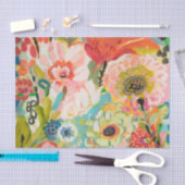 Papier Mousseline Jardin secret Floral III (Artisanat)