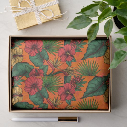 Papier Mousseline Jardin toucan (Cadeau)