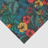 Papier Mousseline Jardin toucan (Détail)