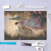 Papier Mousseline Jardin Victorian Elegance Walk (Artisanat)