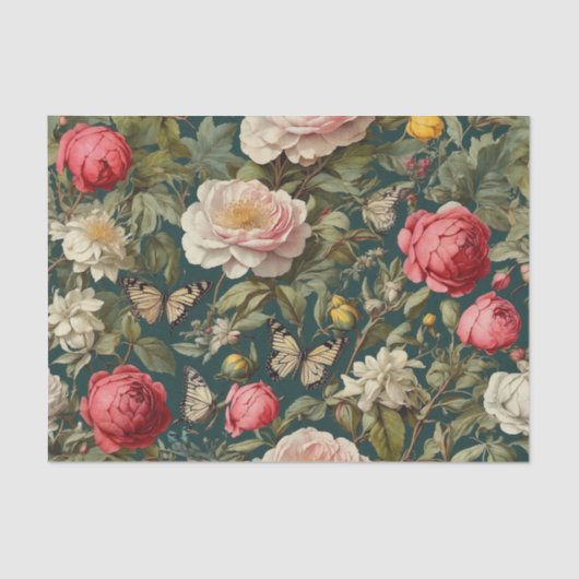 Papier Mousseline Jardin victorien (Recto)