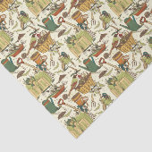 Papier Mousseline Jardin vintage (Détail)